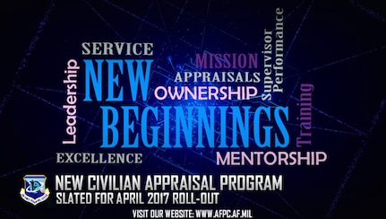 The Air Force will roll out a new civilian appraisal program in April that will link employee duties and performance to the organization’s mission and goals. (U.S. Air Force graphic by Staff Sgt. Alexx Pons)