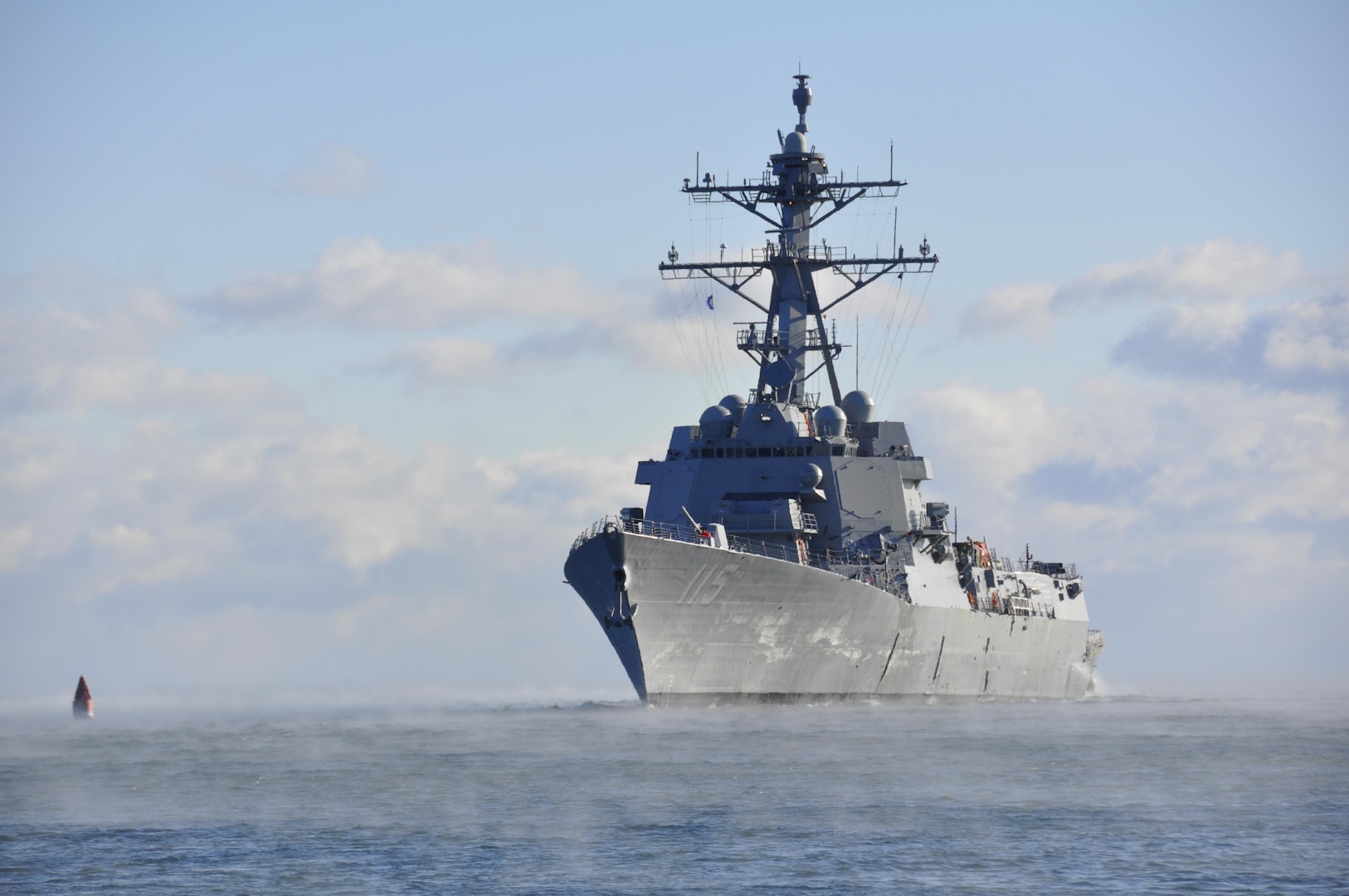 BATH, Maine - The future USS Rafael Peralta (DDG 115) successfully completed acceptance trials Dec. 16 after spending two days underway off the coast of Maine.  