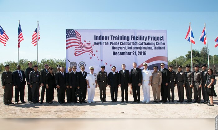 Ground Breaking Ceremony U.S.-Assisted Construction of Thai Police Training Center, Dec. 21, 2016.  