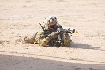 About 20 Soldiers from the 3rd Armored Brigade Combat Team, 1st Armored Division, participated in Squad Overmatch, a new program designed to condense and enhance several existing Army training programs, at Camp Buehring, Kuwait Dec. 13-15, 2016.The course was inspired by information gathered from analysis of current programs throughout the Department of Defense and other agencies, including advice from industry subject matter experts. Squad Overmatch focuses in detail on improving situational awareness, psychological resilience, teamwork, tactical casualty combat care and human performance enhancement and has been in development since 2013 and is constantly updated with the latest data from across a broad spectrum of operations. (U.S. Army photo by Sgt. Aaron Ellerman)