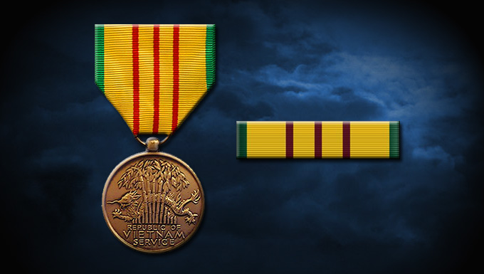 VIETNAM AIR FORCE DISTINGUISHED SERVICE MEDAL FIRST CLASS RIBBON BAR