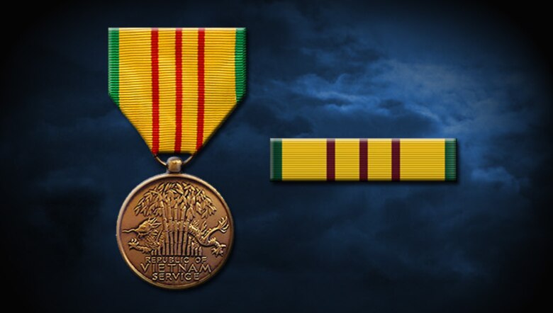 Vietnam Service Medal Air Force S Personnel Center Display