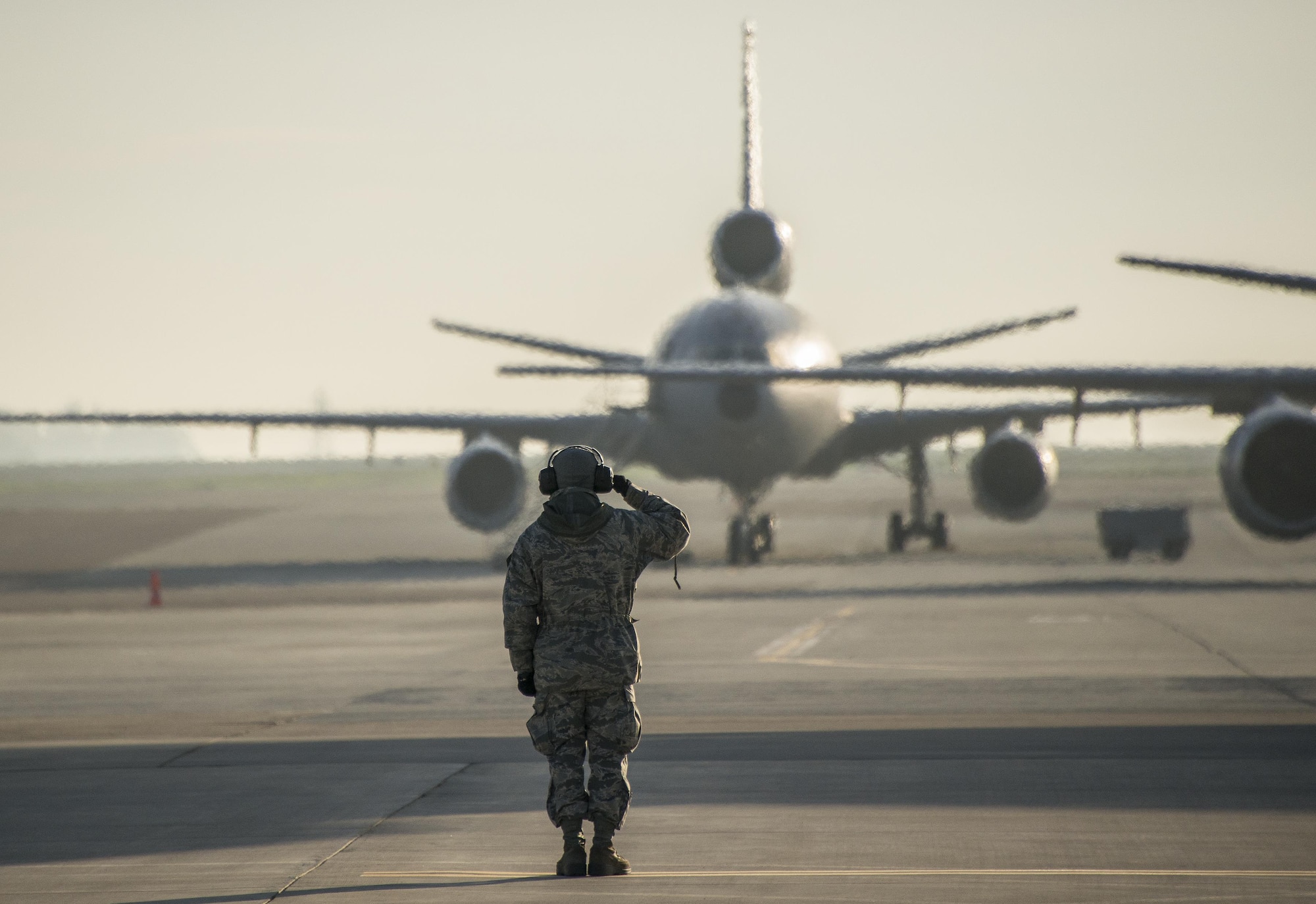 Travis Air Force Base, Calif., recently completed Crisis Look 16-01, Feb 1-7, an operational readiness inspection designed to evaluate how quickly personnel base wide can mobilize and move people, heavy equipment and whatever is needed to anywhere in the world at a moments’  notice when called upon in an emergency situation. (U.S. Air Force Photo by Heide Couch/Released)
