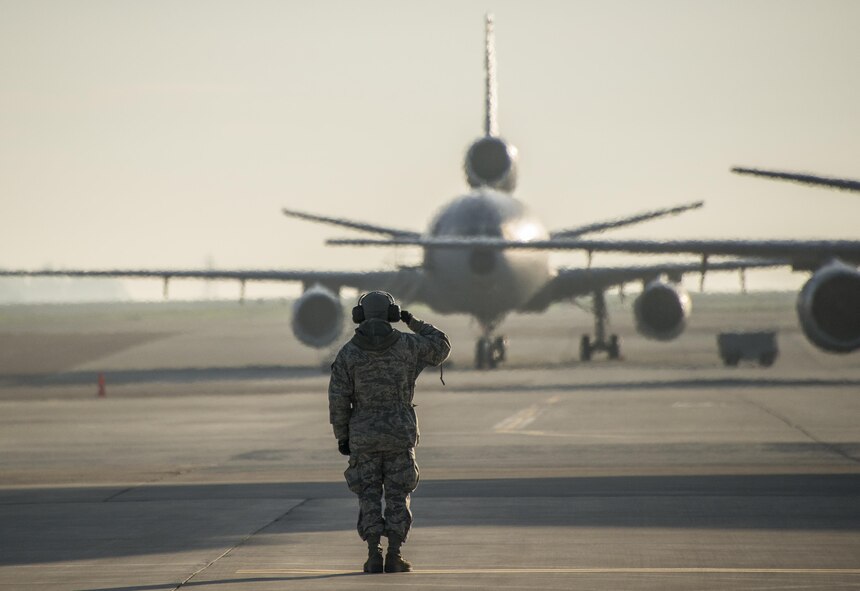 Travis Air Force Base, Calif., recently completed Crisis Look 16-01, Feb 1-7, an operational readiness inspection designed to evaluate how quickly personnel base wide can mobilize and move people, heavy equipment and whatever is needed to anywhere in the world at a moments’  notice when called upon in an emergency situation. (U.S. Air Force Photo by Heide Couch/Released)