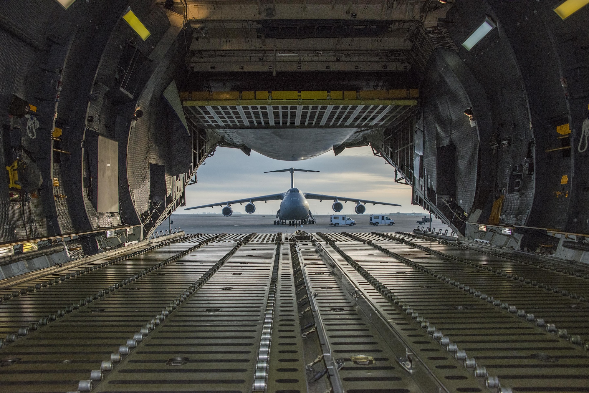 Travis AFB recently completed Crisis Look 16-01, Feb 1-7, an operational readiness inspection designed to evaluate how quickly personnel base wide can mobilize and move people, heavy equipment and whatever is needed to anywhere in the world at a moments’  notice when called upon in an emergency situation. (U.S. Air Force Photo by Heide Couch/Released)