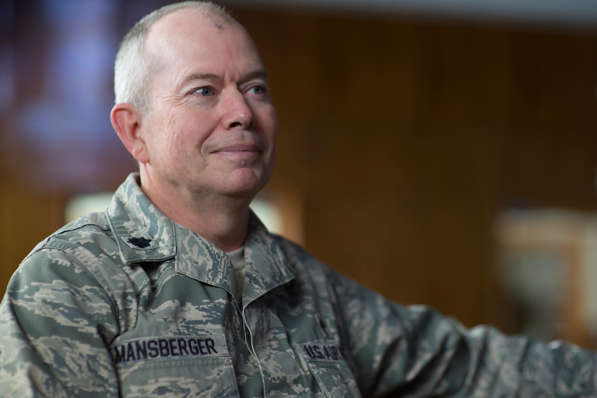 Lt. Col. David Mansberger, 374th Wing Staff Agency wing chaplain, poses for a photo at Yokota Air Base, Japan, Jan. 28, 2016. Mansberger has served as an Air Force chaplain for 27 years and was previously enlisted in the Navy. (U.S. Air Force photo by Senior Airman David C. Danford/Released)