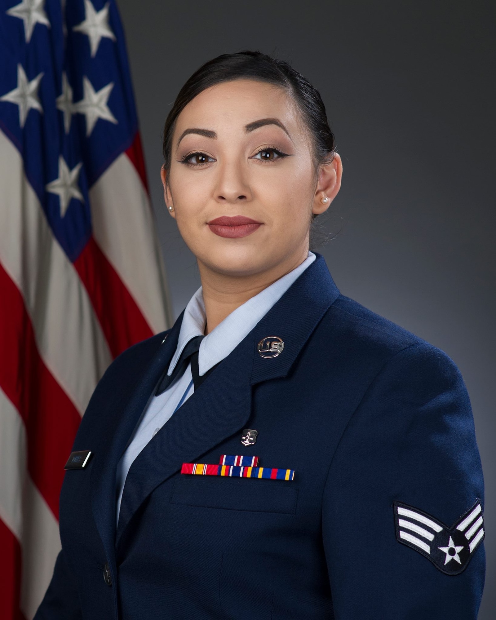 The Air Force Reserve Command named Senior Airman Erica Torres, 349th Aeromedical Staging Squadron, as the command's nominee for the 2016 Noncommissioned Officers Association Vanguard Award. (U.S. Air Force photo)