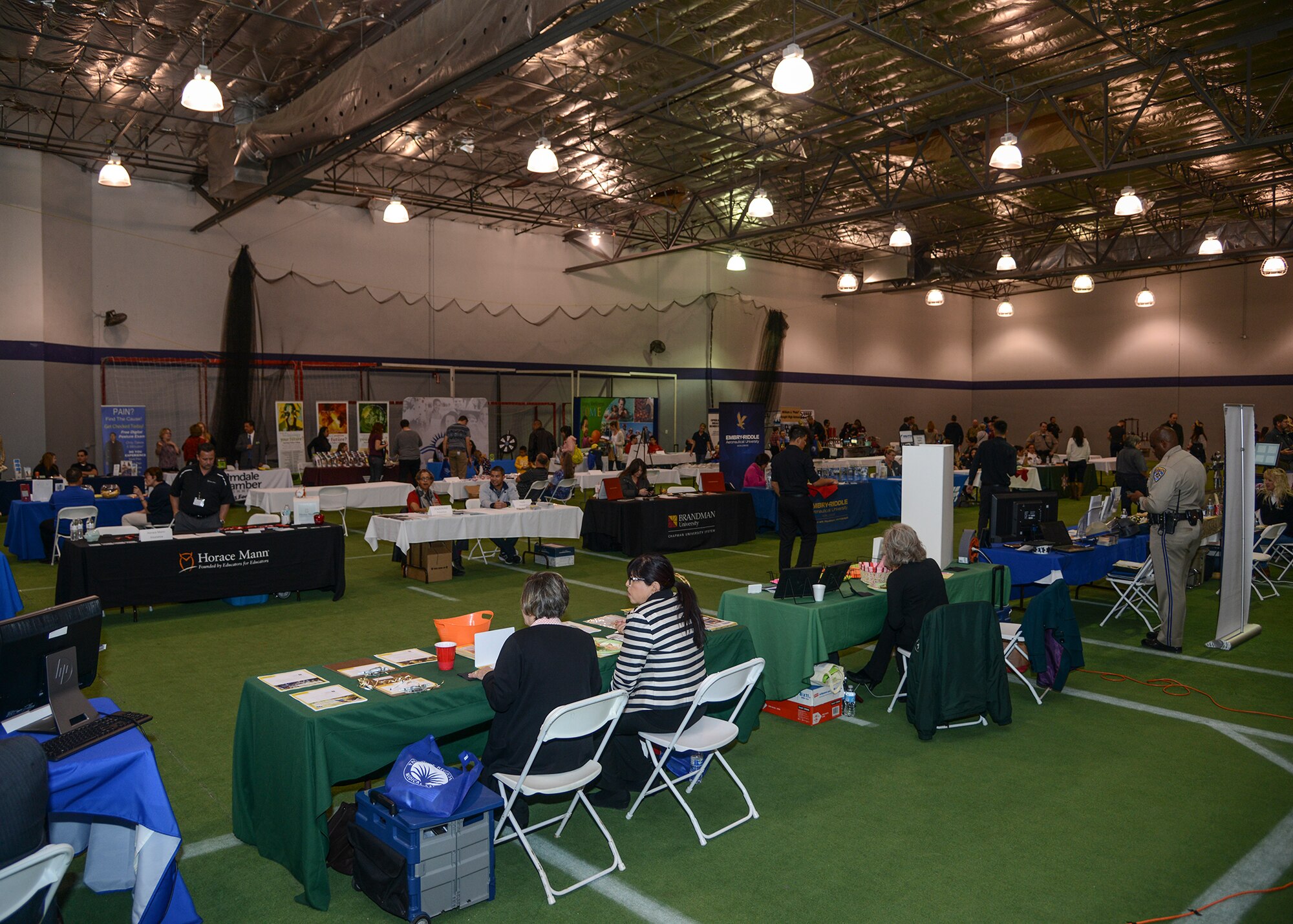 Edwards AFB Civilian-Military Support Group hosted the third annual “Welcome to the A.V.” event at the University of Antelope Valley PEC Center Jan. 29. (U.S. Air Force photo by Rebecca Amber)