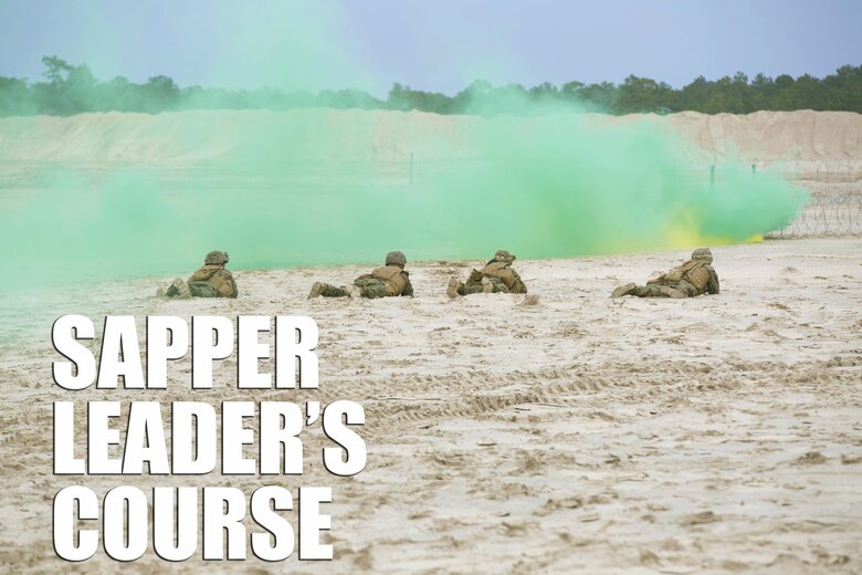 Marines with 2nd Combat Engineer Battalion post security during the assault breacher’s portion of the Sapper leader’s course at Camp Lejeune, N.C., Jan. 28, 2016. “A Sapper is an engineer leader,” said Capt. James Cosh, the officer in charge of ETA 9/10. “It doesn’t matter what resources are in front of him or what challenges are ahead, he will be able to get his unit through the obstacle and allow them to accomplish their mission.” (U.S. Marine Corps photo by Lance Cpl. Demarko D. Bones)