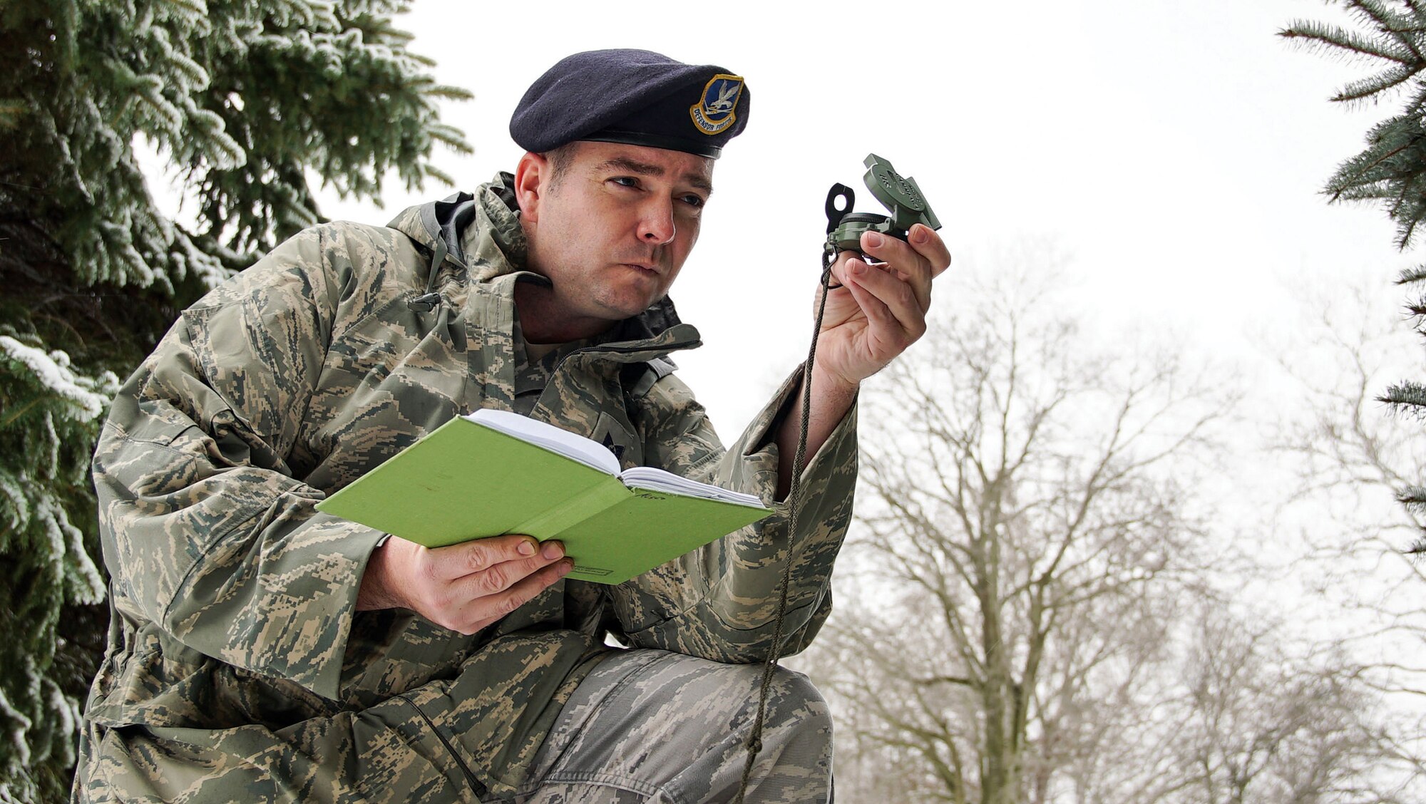WRIGHT-PATTERSON AIR FORCE BASE, Ohio – Tech. Sgt. John F. Brinker, Jr., 445th Security Forces Squadron fire team leader, is the 445th Airlift Wing February 2016 Spotlight Performer. (U.S. Air Force photo/Staff Sgt. Devin Long)