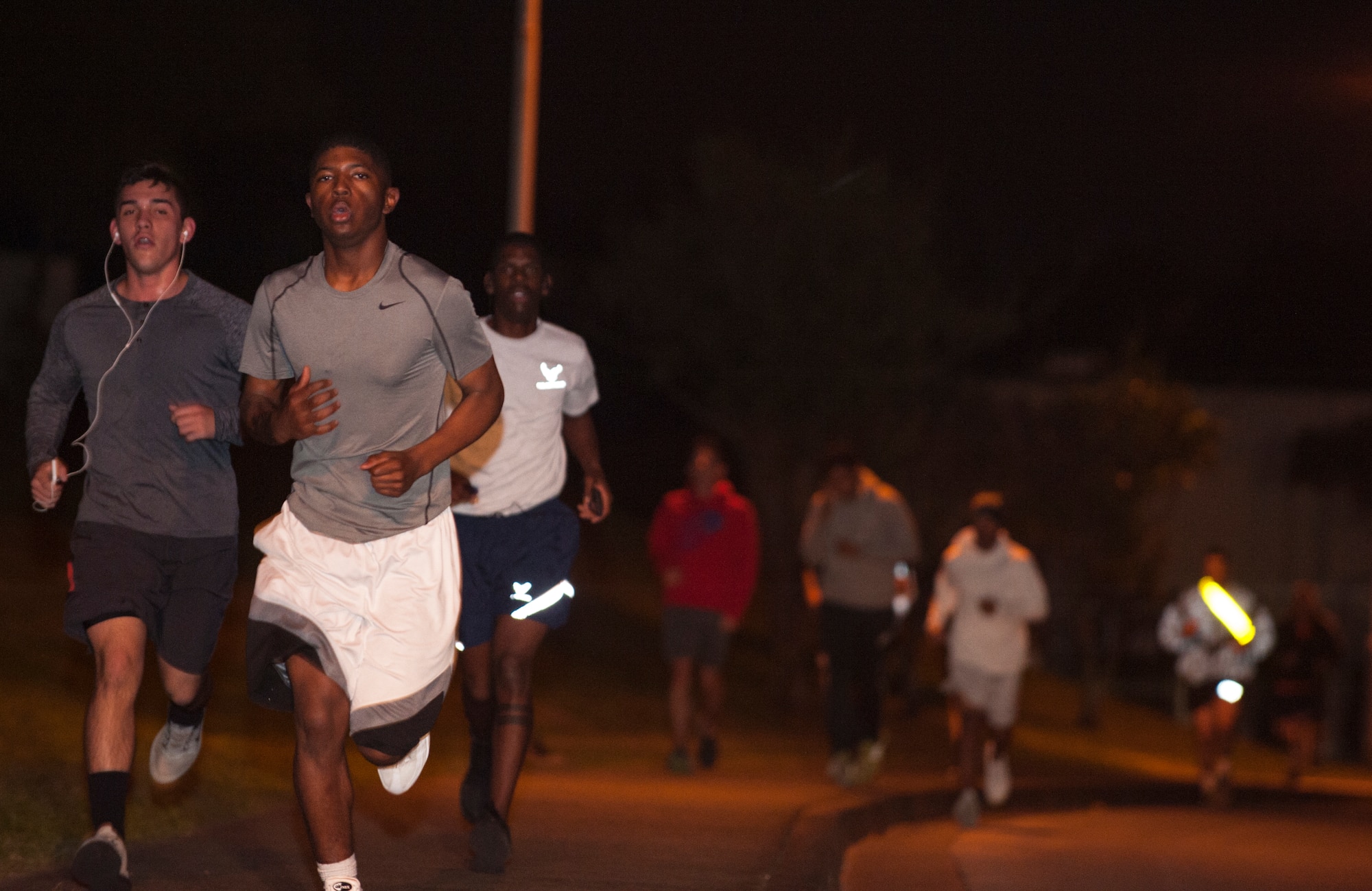 U.S. military and family members run in the “Race for Equality” 5K, Feb. 3, 2016, at Kadena Air Base, Japan. Feb. 3 marks the anniversary of the ratification of the 15th amendment to the U.S. Constitution, giving African American men the right to vote. (U.S. Air Force photo by Airman 1st Class Nick Emerick)