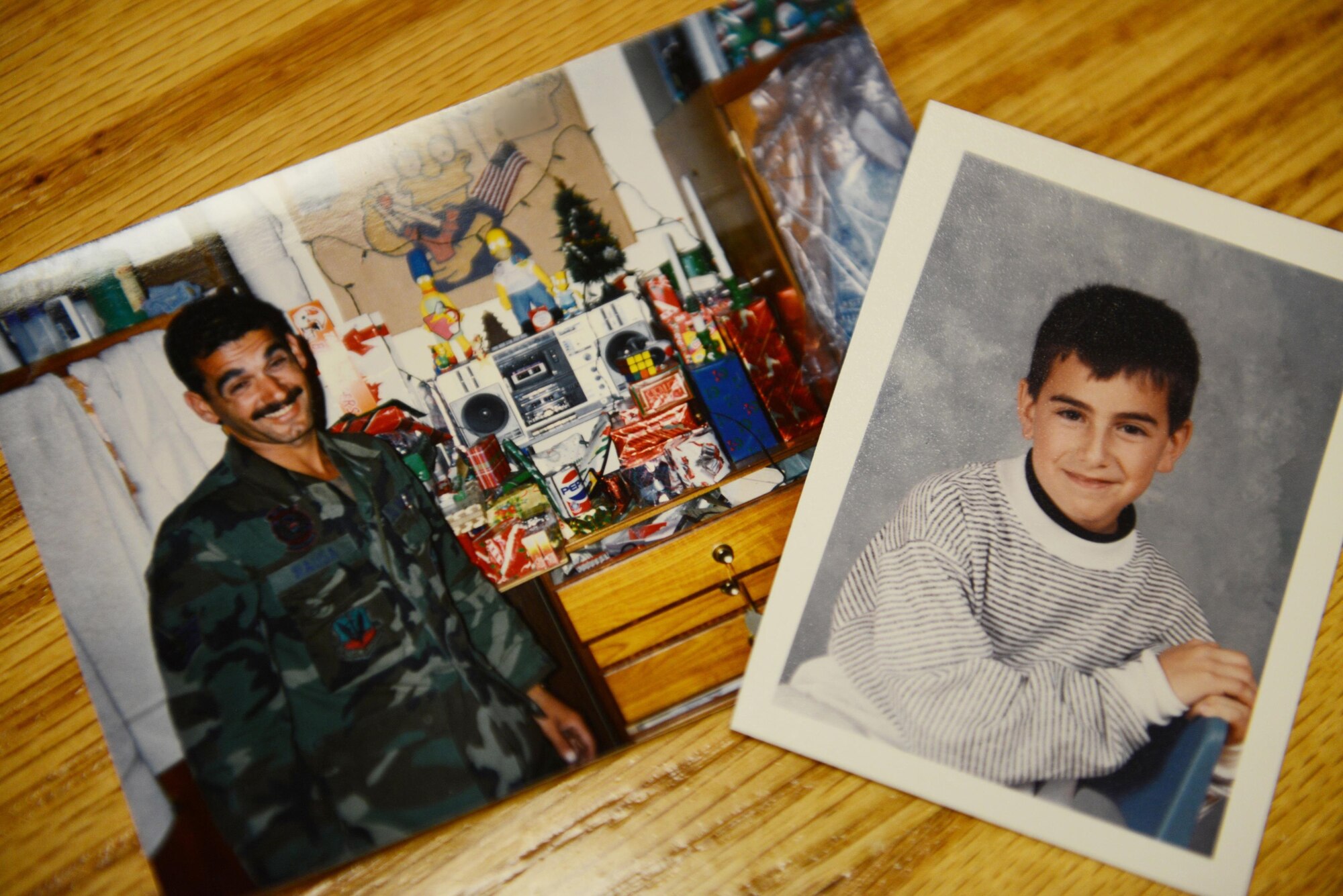 While deployed to Operation Desert Storm in 1990, retired Master Sgt. Ben Rausa and then 8-year-old Stephen Rausa, (not related) began exchanging letters. (U.S. Air Force photo/Mike Raynor)