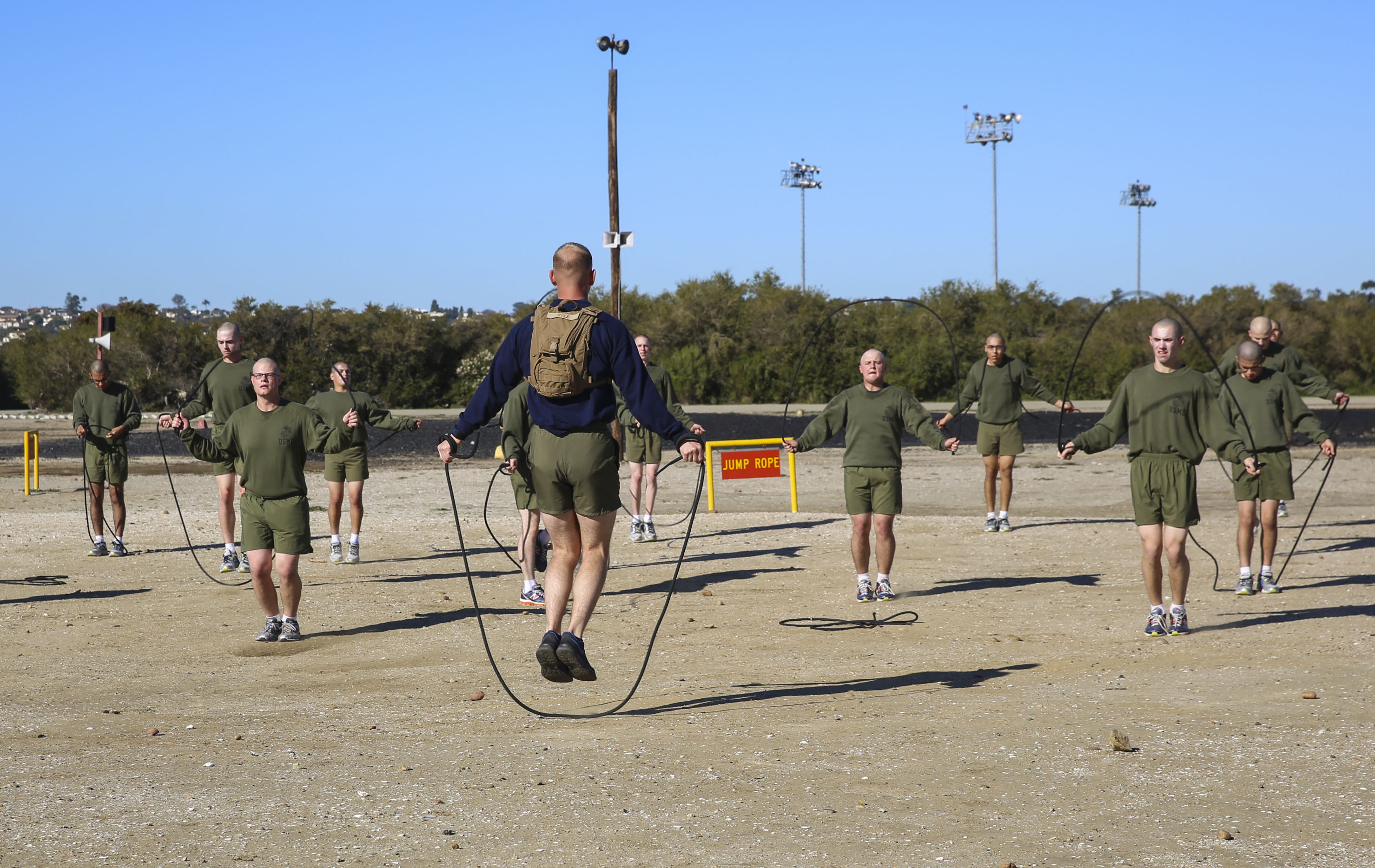 Mike Company participates in more physical training