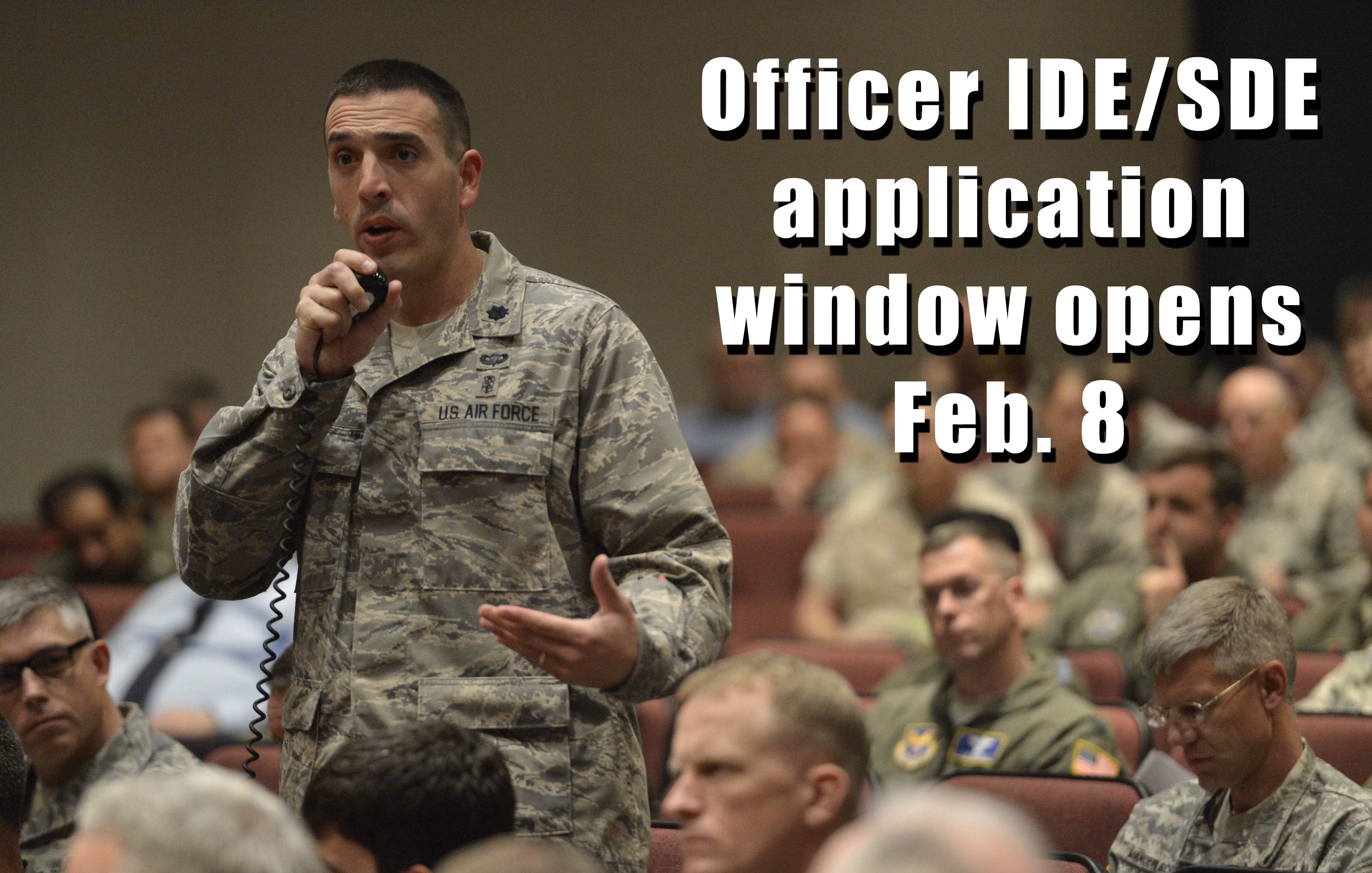 Officer developmental education application window opens Feb. 8 > Air