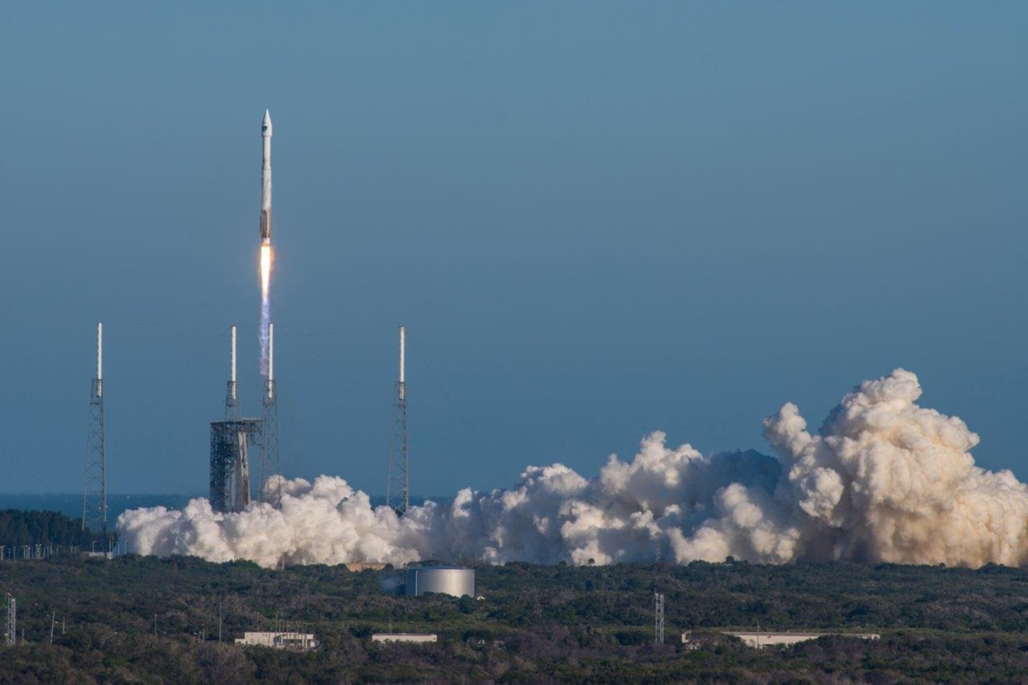 Cape Canaveral Air Force Station, Fla. (Feb. 5, 2016) – A United Launch Alliance (ULA) Atlas V rocket carrying the GPS IIF-12  mission lifted off from Space Launch Complex 41 at 8:38 a.m. EST / 5:38 a.m. PST (Courtesy photo: ULA) 