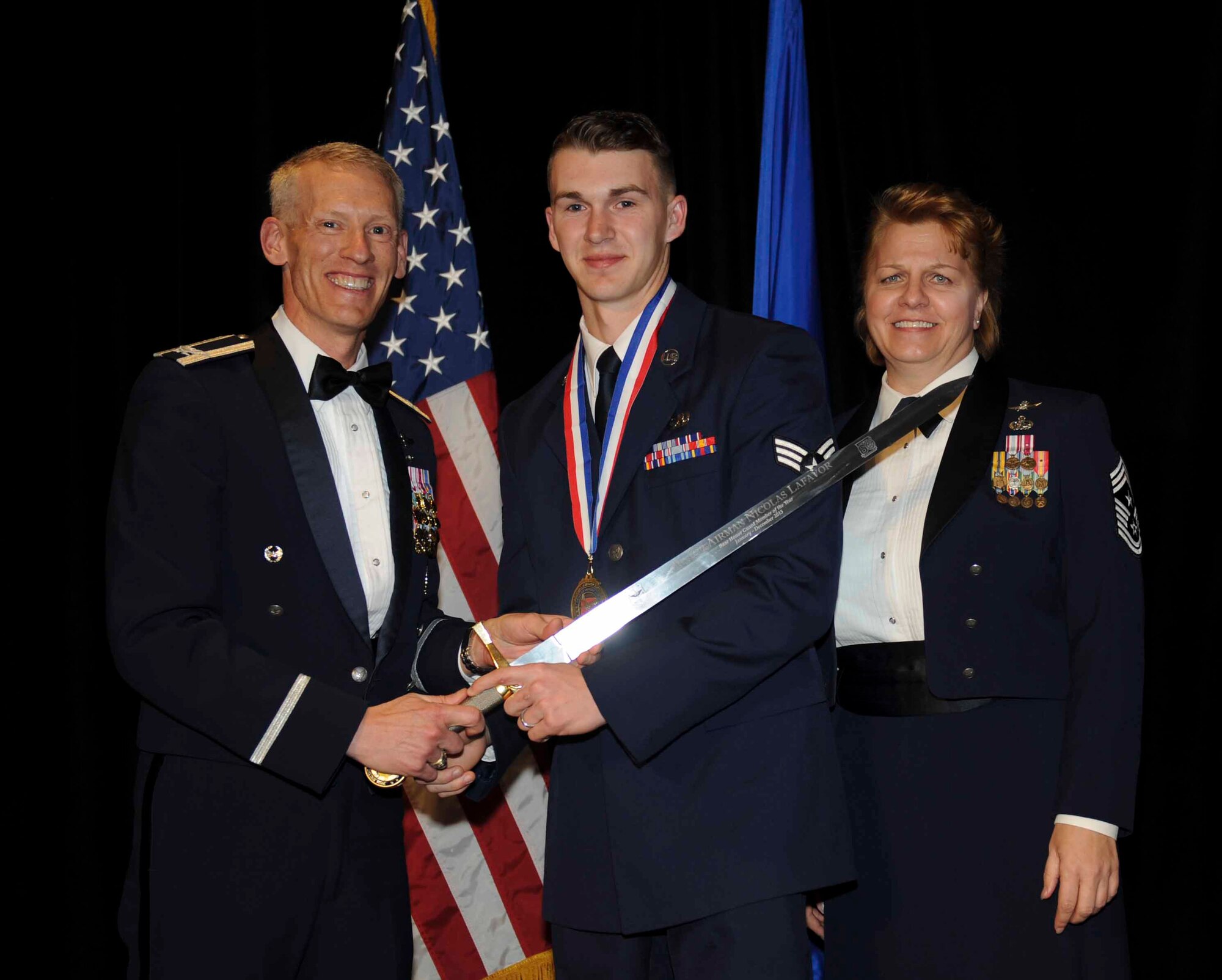 BASE HONOR GUARD MEMBER OF THE YEAR Senior Airman Nicholas LaFavor (19 AMXS)