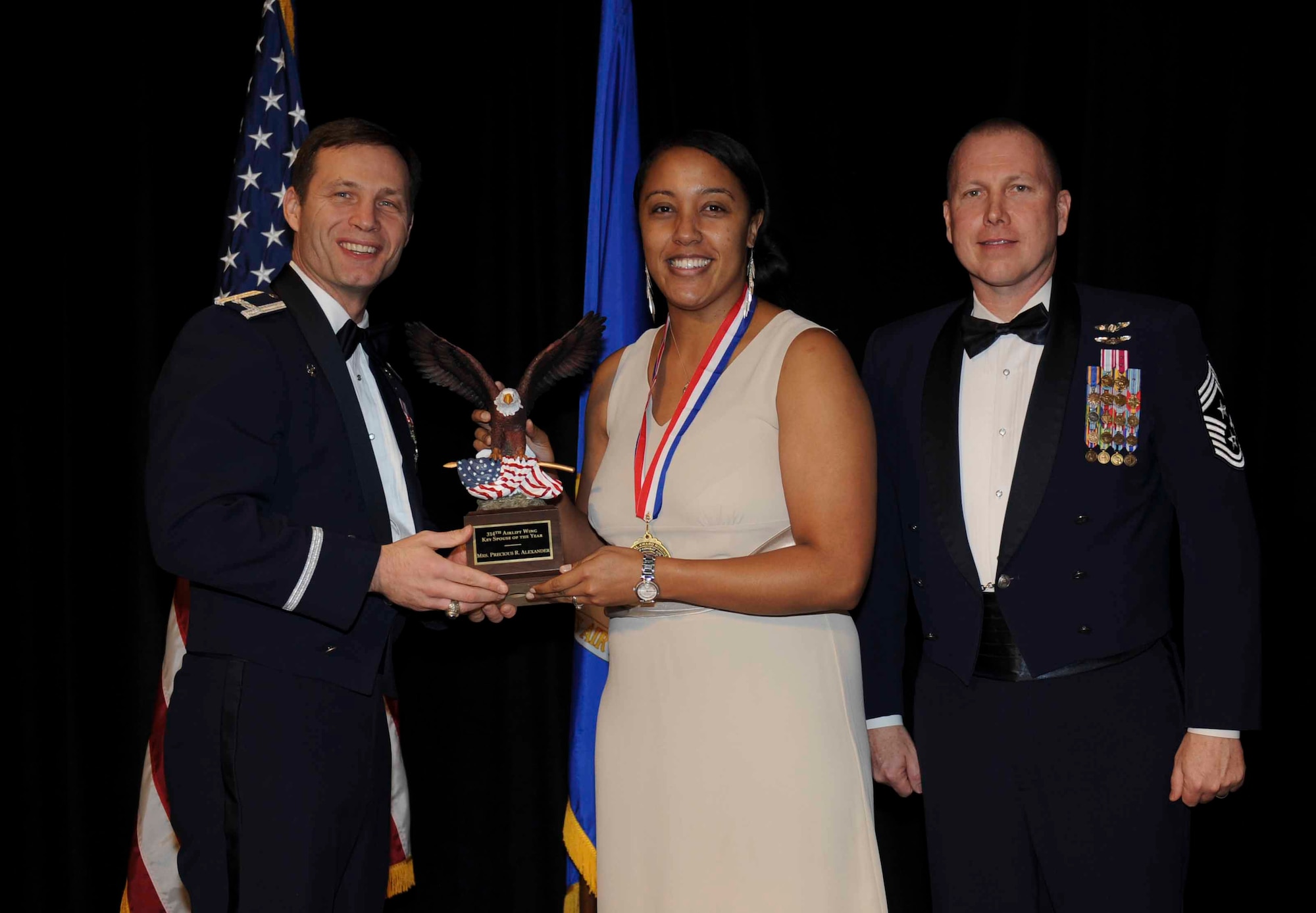 KEY SPOUSE OF THE YEAR Precious Alexander 