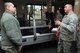 Tech. Sgt. Anthony Flores, 910th Aircraft Maintenance Squadron communications navigation system craftsman, talks with Master Sgt. Jose Rodriguez of the 443d Air Training Squadron about the Military Training Instructor (MTI) Recruitment briefing given here on Feb. 7, 2016. Members of the 443rd visited the 910th Airlift Wing to increase traditional reservist manning for open MTI positions at Basic Military Training, Lackland Air Force Base Texas. (U.S. Air Force photo/Tech. Sgt. James Brock)