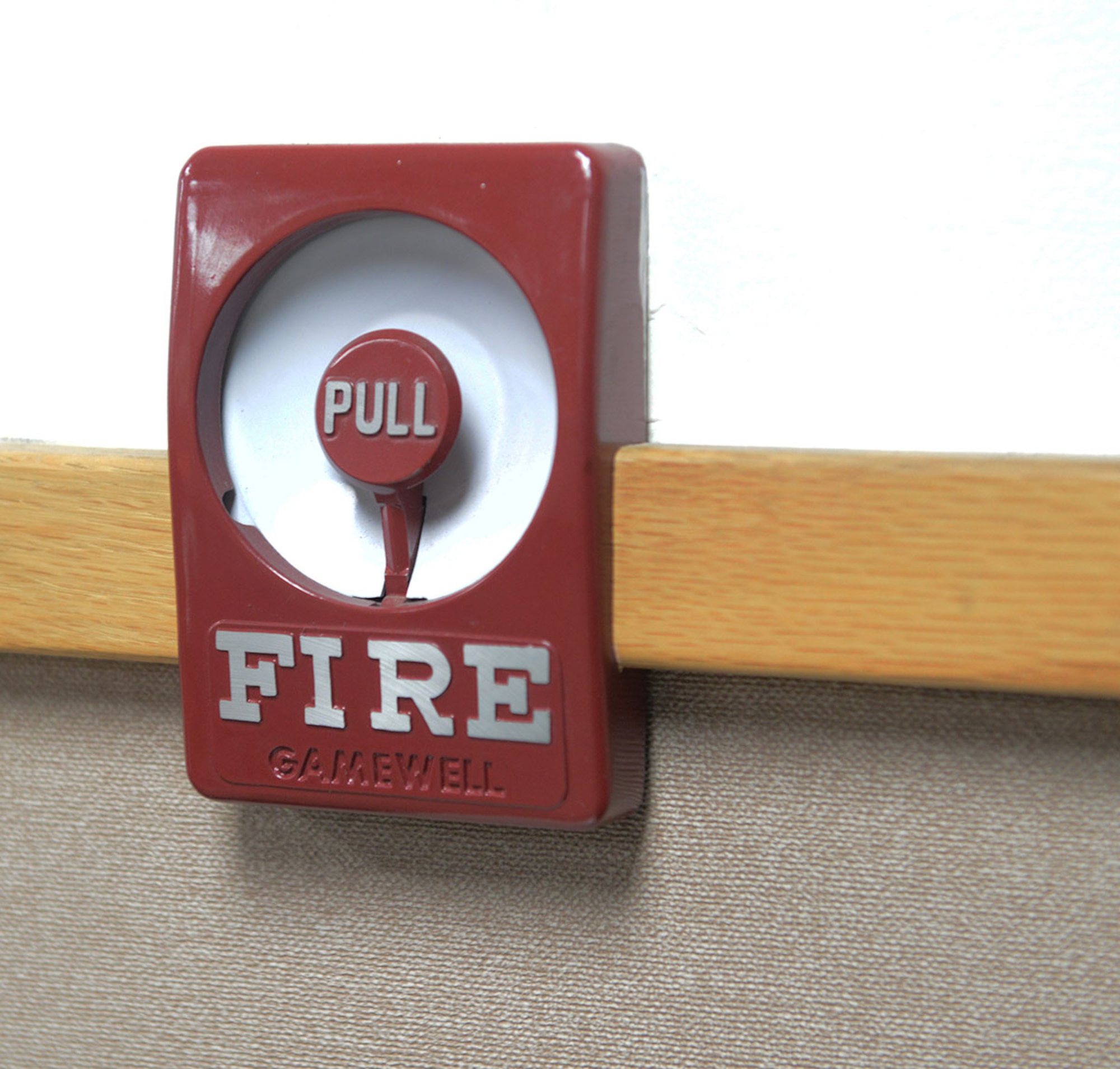 Pull-stations serve as one of the most efficient ways to signal the presence of a fire in a building. The Joint Base Elmendorf-Richardson Fire Department urge community members to know where pull-stations and emergency exits are located. (U.S. Air Force photo by Airman 1st Class Javier Alvarez)