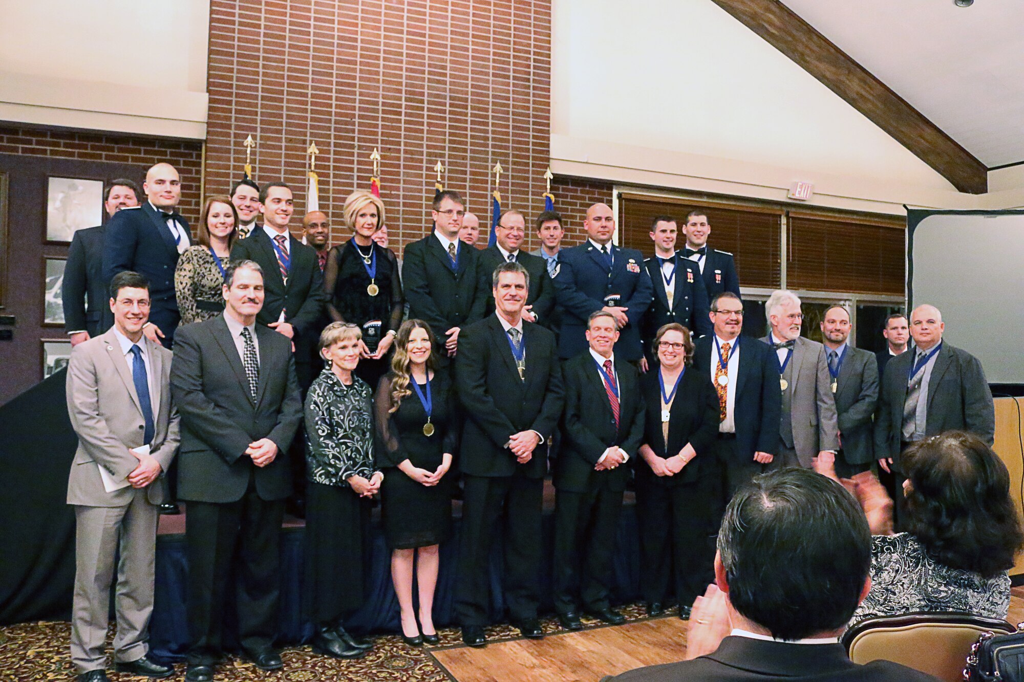AEDC military and civilian government award winners and nominees pictured here were recently recognized for their outstanding contributions to the Complex’s mission at the AEDC Annual Awards Banquet held at the Arnold Lakeside Center Jan. 29. (U.S. Air Force photo/Holly Fowler) 