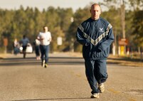 Airmen from the 919th Special Operations Wing suffered through relatively low Florida temperatures of 27 and 34 degrees respectively during their morning physical training assessments at the February unit training assembly at Duke Field.  (U.S. Air Force photo/Tech. Sgt. Sam King)