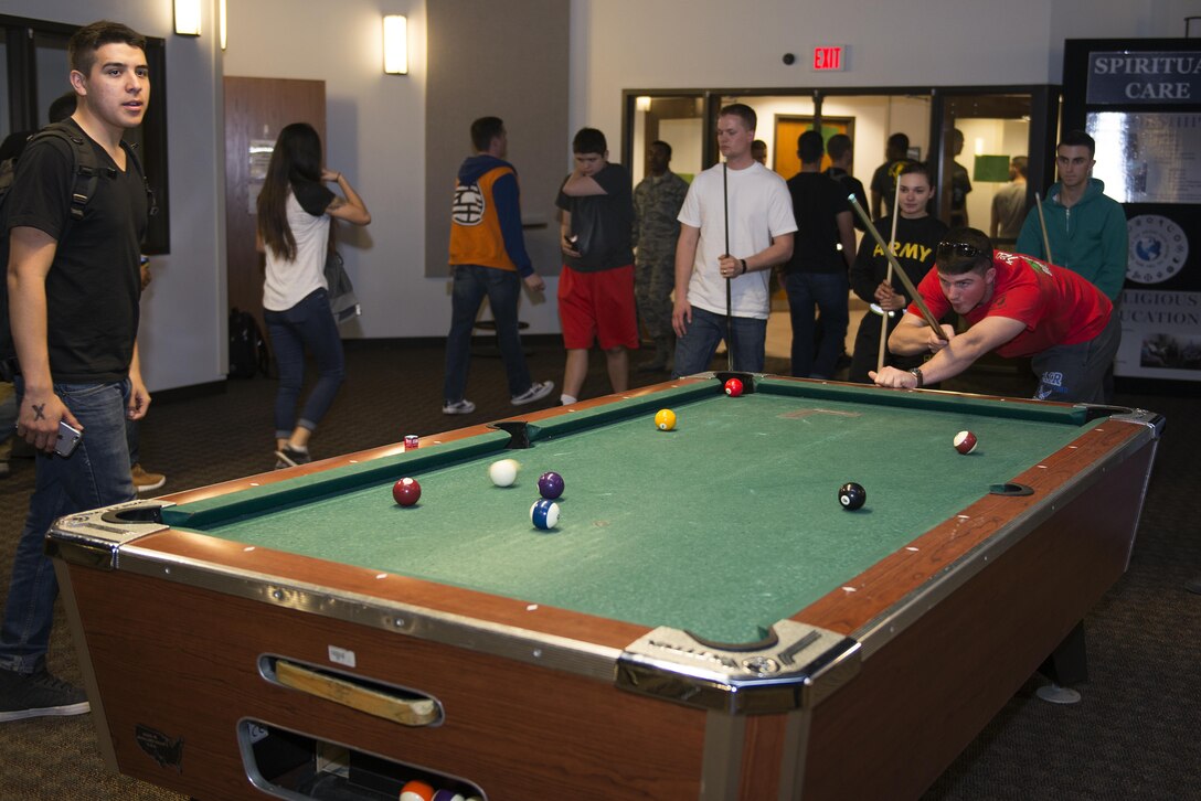 The Sheppard Air Force Base, Texas, Chapel staff served more than 400 people on Super Bowl Sunday, investing nearly $800 in their spiritual health, morale and well-being, Feb. 7, 2016. Sheppard chaplains also serve nearly 180,000 visitors annually, with the largest Airman Ministry Center in the Air Force. (U.S. Air Force photo/Senior Airman Kyle Gese)