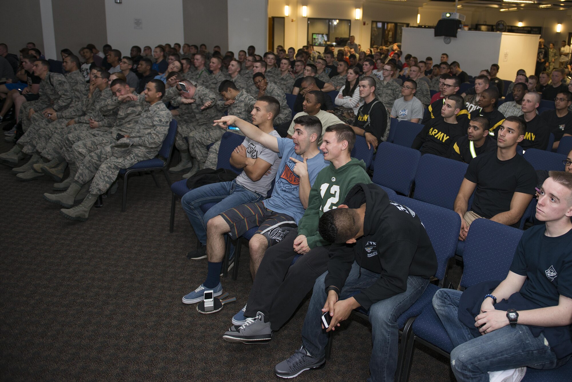 The Sheppard Air Force Base, Texas, Chapel staff served more than 400 people on Super Bowl Sunday, investing nearly $800 in their spiritual health, morale and well-being, Feb. 7, 2016. Sheppard chaplains also serve nearly 180,000 visitors annually, with the largest Airman Ministry Center in the Air Force. (U.S. Air Force photo/Senior Airman Kyle Gese)