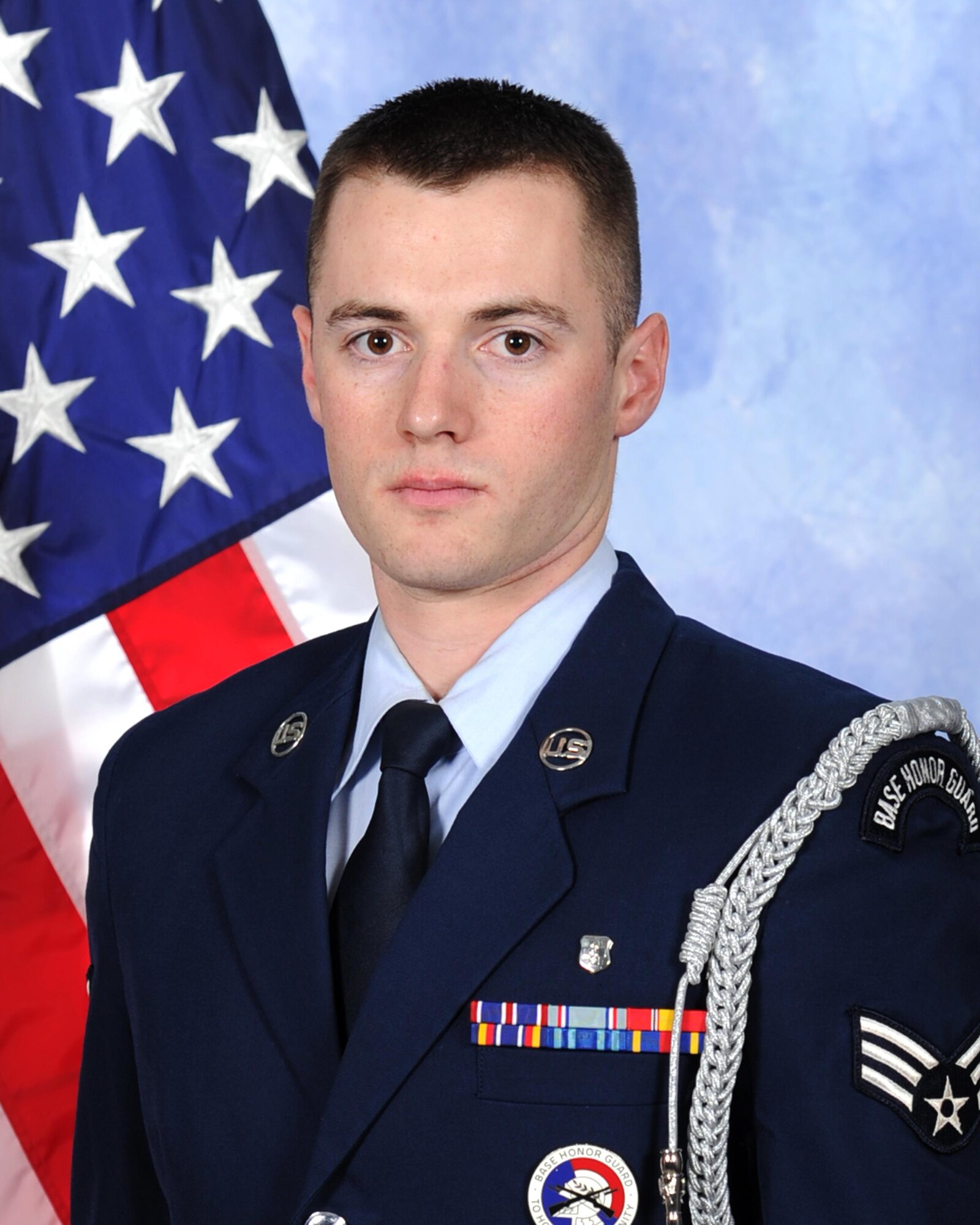 U.S. Air Force Senior Airman Austin T. Gregg, 17th Medical Support Squadron medical information systems technician, is the 17th Training Wing 2015 Honor Guard of the Year. (U.S. Air Force photo by 17th Training Wing Public Affairs/Released)