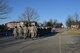 Citizen Airmen assigned to the 910th Security Forces Squadron (SFS) march back to their building after performing the retreat ceremony at installation  headquarters here Feb.6, 2016.  The retreat ceremony serves a twofold purpose. It signals the end of the official duty day and serves as a ceremony paying respect to the U.S. flag. The march is led by Master Sgt.  Joel Cummins, 910th SFS First Sergeant. (U.S. Air Force photo/Tech. Sgt. Rick Lisum)