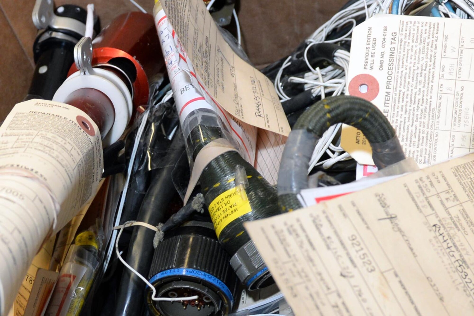 Air Force Repair Enhancement Program technicians repair items or use as spare parts, Feb. 5, 2016, at Seymour Johnson Air Force Base, North Carolina. The money AFREP saves goes toward the base’s projects and building renovations. (U.S. Air Force photo/ Airman 1st Class Ashley Williamson)
