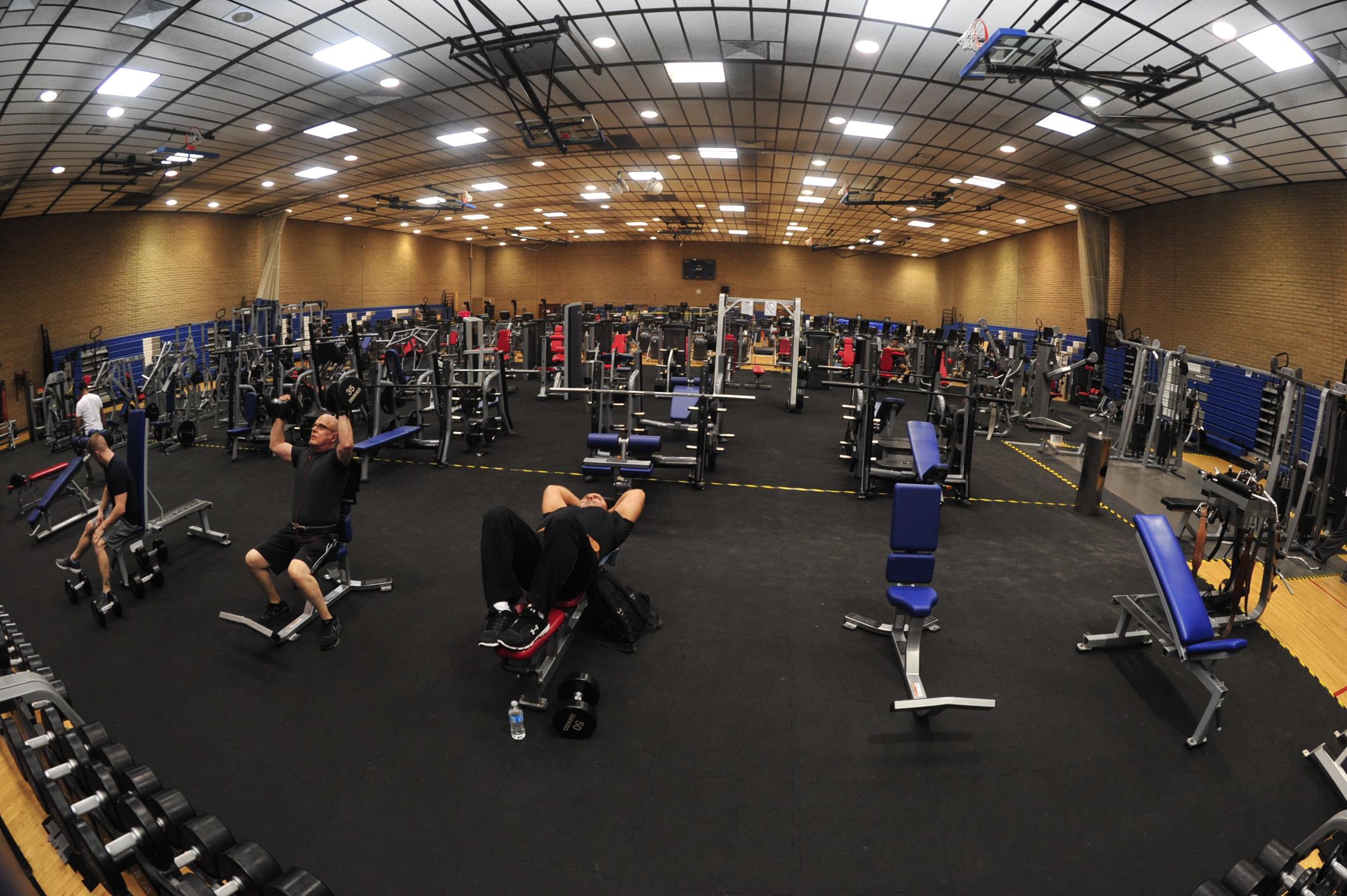 New equipment at temporary gym Luke Air Force Base Article Display