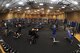 Shown is the temporary weight and cardio room inside the Bryant Fitness Center’s basketball court Feb. 4, 2016 at Luke Air Force Base, Ariz. The Bryant Fitness Center is undergoing a renovation which is slated to be completed by spring of 2017. 
