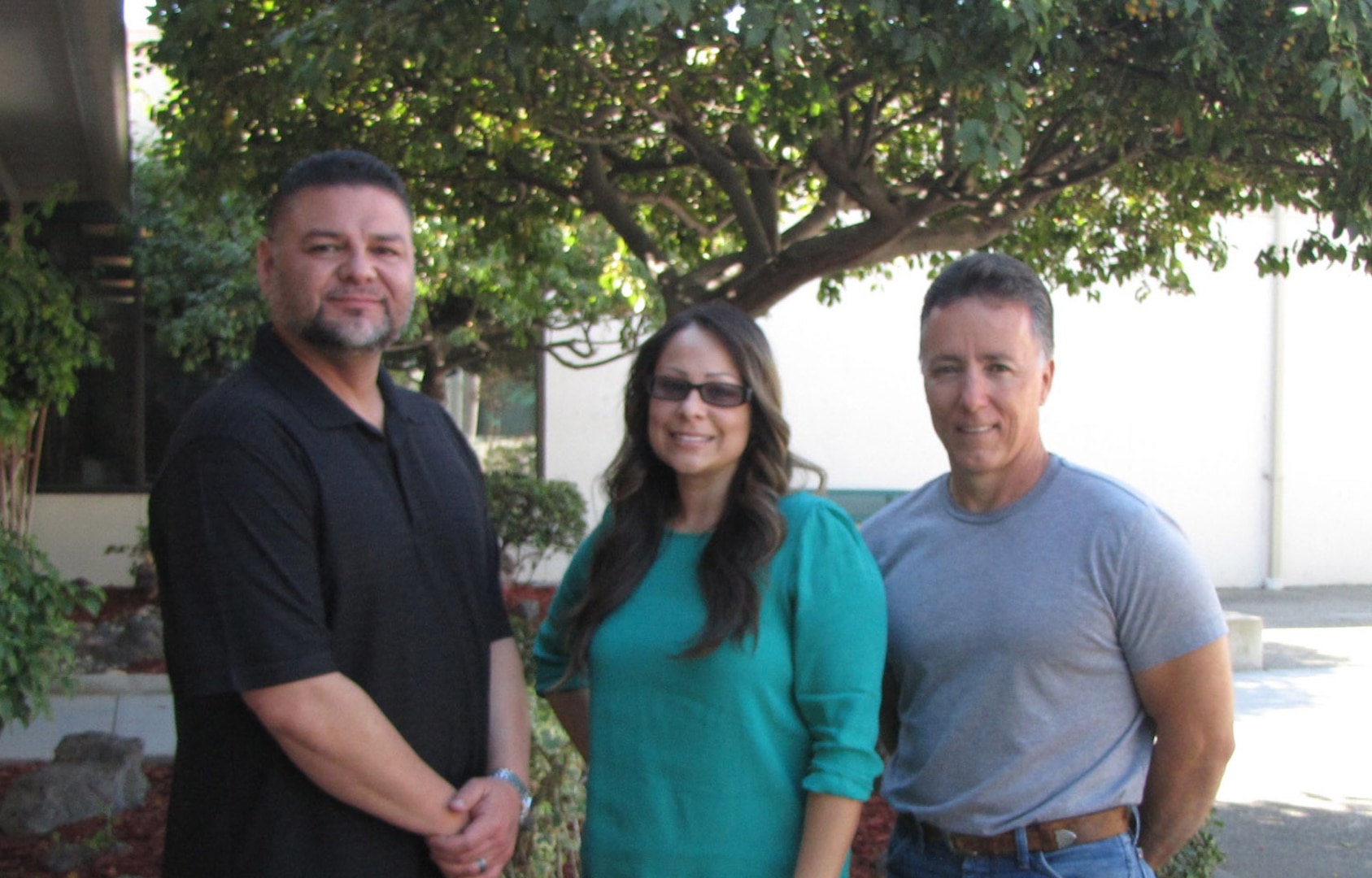 The DLA Distribution San Joaquin FY15 Deep Dive Disposal Team, comprised of, from left to right, Abelardo “Abe” Cabrera, Nyia Frisby, and Bret Goodwin, has been named the DLA Distribution Big Ideas Award winners in the “Small” category for the fourth quarter of fiscal year 2015.