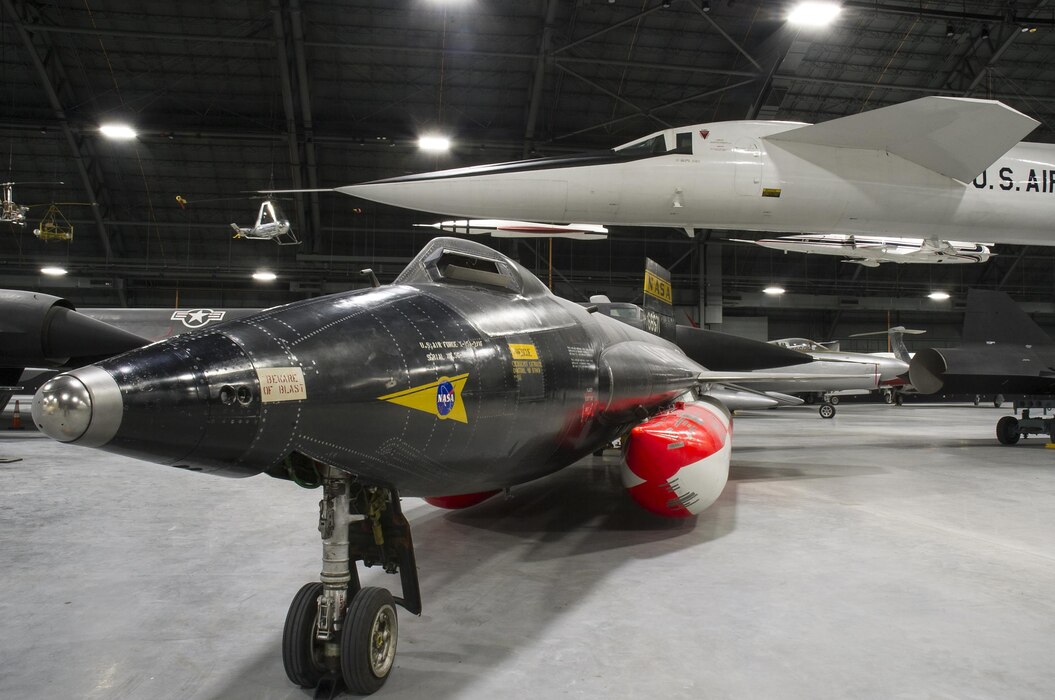 The North American X-15A-2 and the North American XB-70A Valkyrie in the museum's fourth building on Feb. 09, 2016. The new building at the National Museum of the U.S. Air Force will house the Research & Development, Space, Presidential and Global Reach Galleries which open June 8th, 2016.  (U.S. Air Force photo by Ken LaRock)