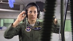 Airman 1st Class Ariana Rodriguez, 359th Aerospace-Medicine Squadron Aerospace and Operational Physiology Flight technician, checks an oxygen regulator Aug. 6, 2015, at Joint Base San Antonio-Randolph. Rodriguez went to high school in Huntington Beach, CA and joined the Air Force in 2013.