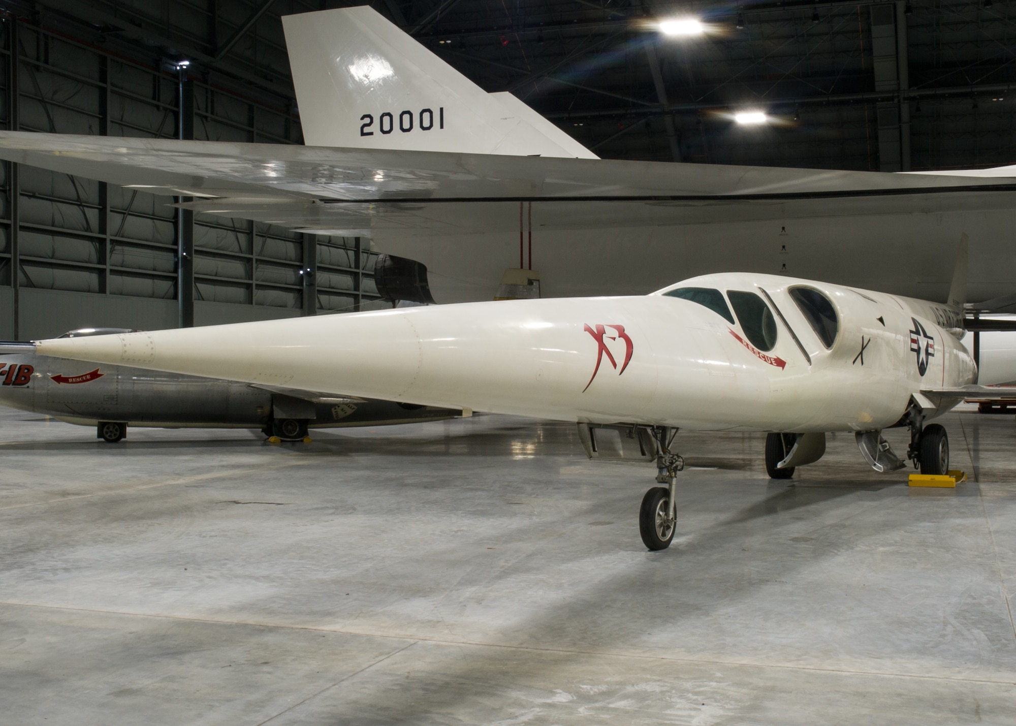 Douglas X-3 Stiletto in the Research & Development Gallery at the National Museum of the U.S. Air Force. (U.S. Air Force photo)