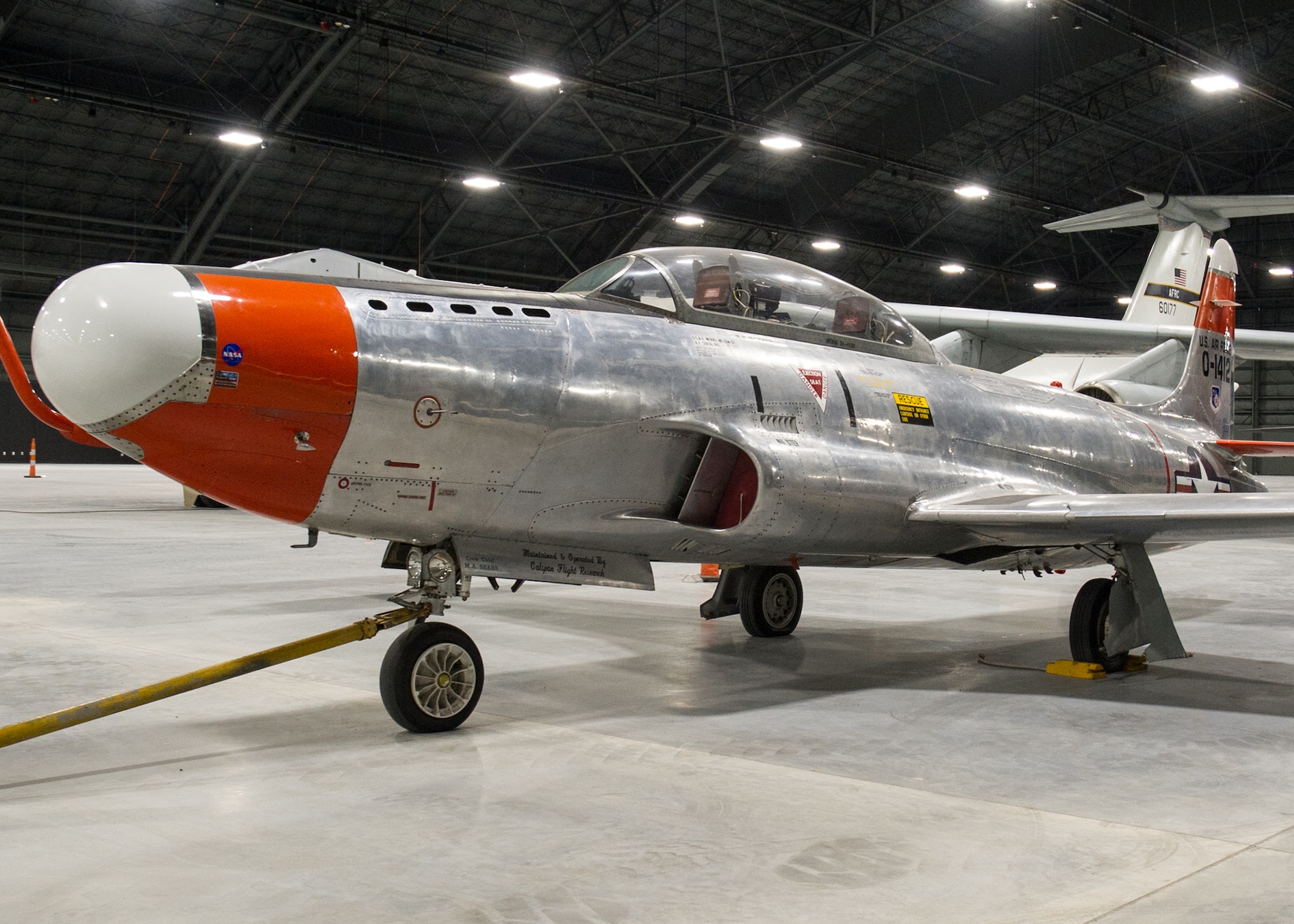 Lockheed NT-33A in the Research & Development Gallery at the National Museum of the U.S. Air Force. (U.S. Air Force photo)