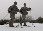 Soldiers with Alpha Company, 3rd Battalion, 172nd Infantry Regiment (Mountan), Vermont National Guard, cross-country ski at Camp Ethan Allen Training Site in Jericho, Vermont, Feb. 6, 2016.