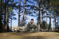 Spc. Keith Mundorff, a U.S. Army Reserve corrections specialist from Hanover, Pennsylvania, assigned to the 317th Military Police Battalion, clears hurtles during an obstacle course at this year's 200th  Military Police Command's Best Warrior Competition held at Camp Blanding, Florida, Feb 9. The winning noncommissioned officer and junior enlisted Soldiers will move on the U.S. Army Reserve Command competition in May. (U.S. Army Photo by Sgt. Audrey Ann Hayes)