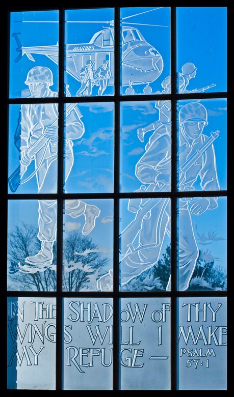 This window is dedicated to Marine Corps Aviation personnel and the prominent role which they fulfill in today’s modern Corps.