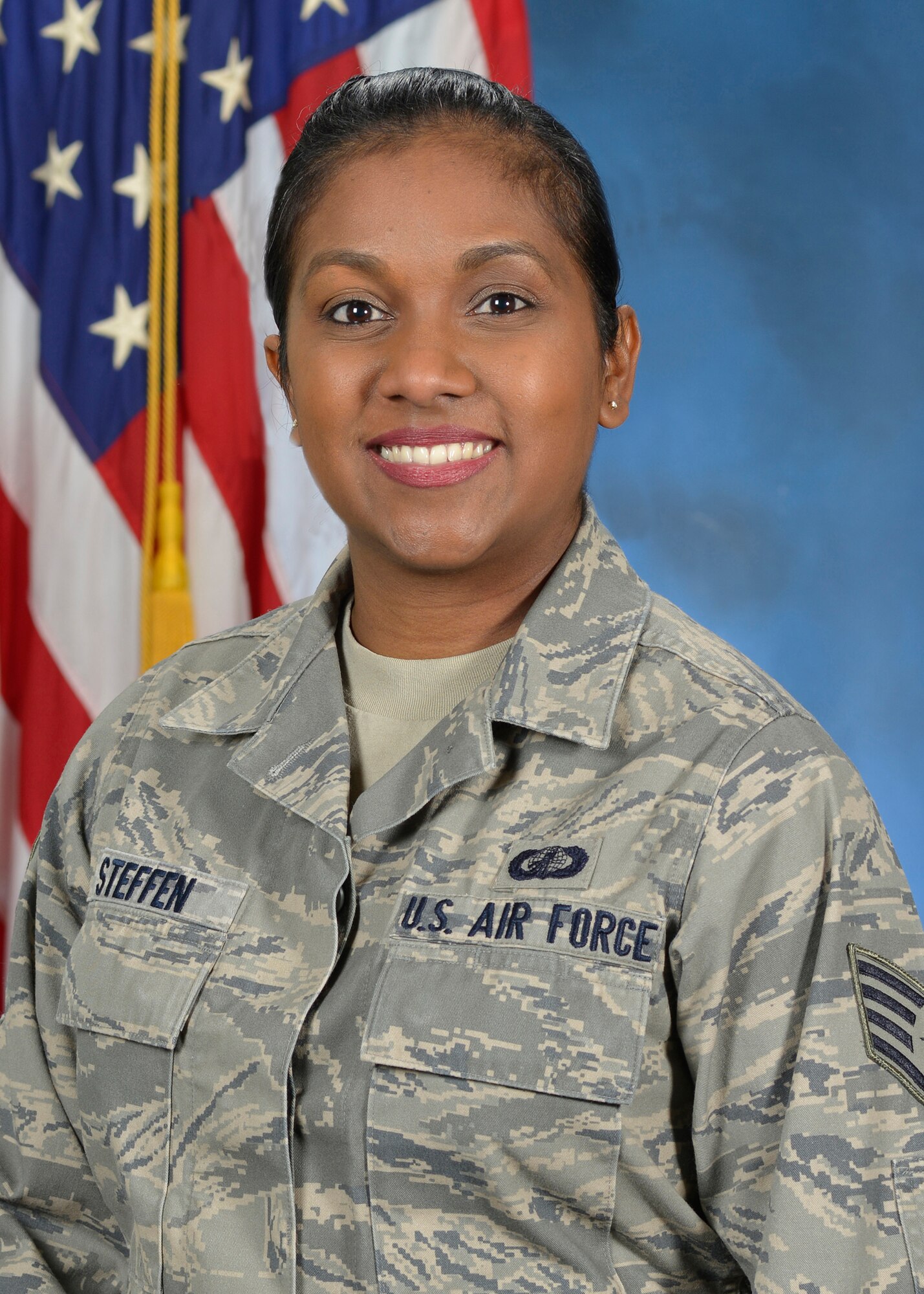 Staff Sergeant Natasha Steffen, 66th Comptroller Squadron, Hanscom AFB, Mass. (U.S. Air Force photo by Linda LaBonte Britt)