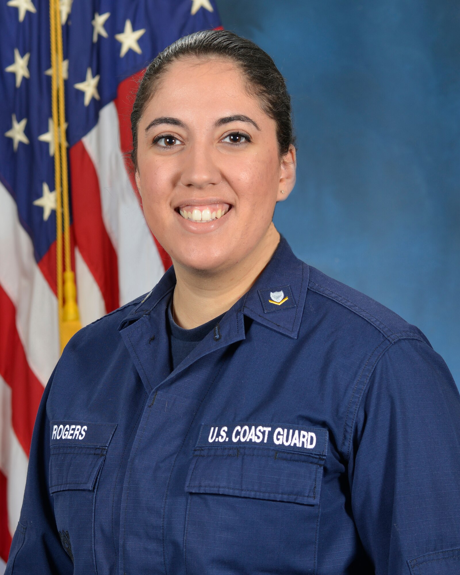 Petty Officer Third Class Scarlett R. Rogers, Base Boston, United States Coast Guard, Mass. (U.S. Air Force photo by Linda LaBonte Britt)