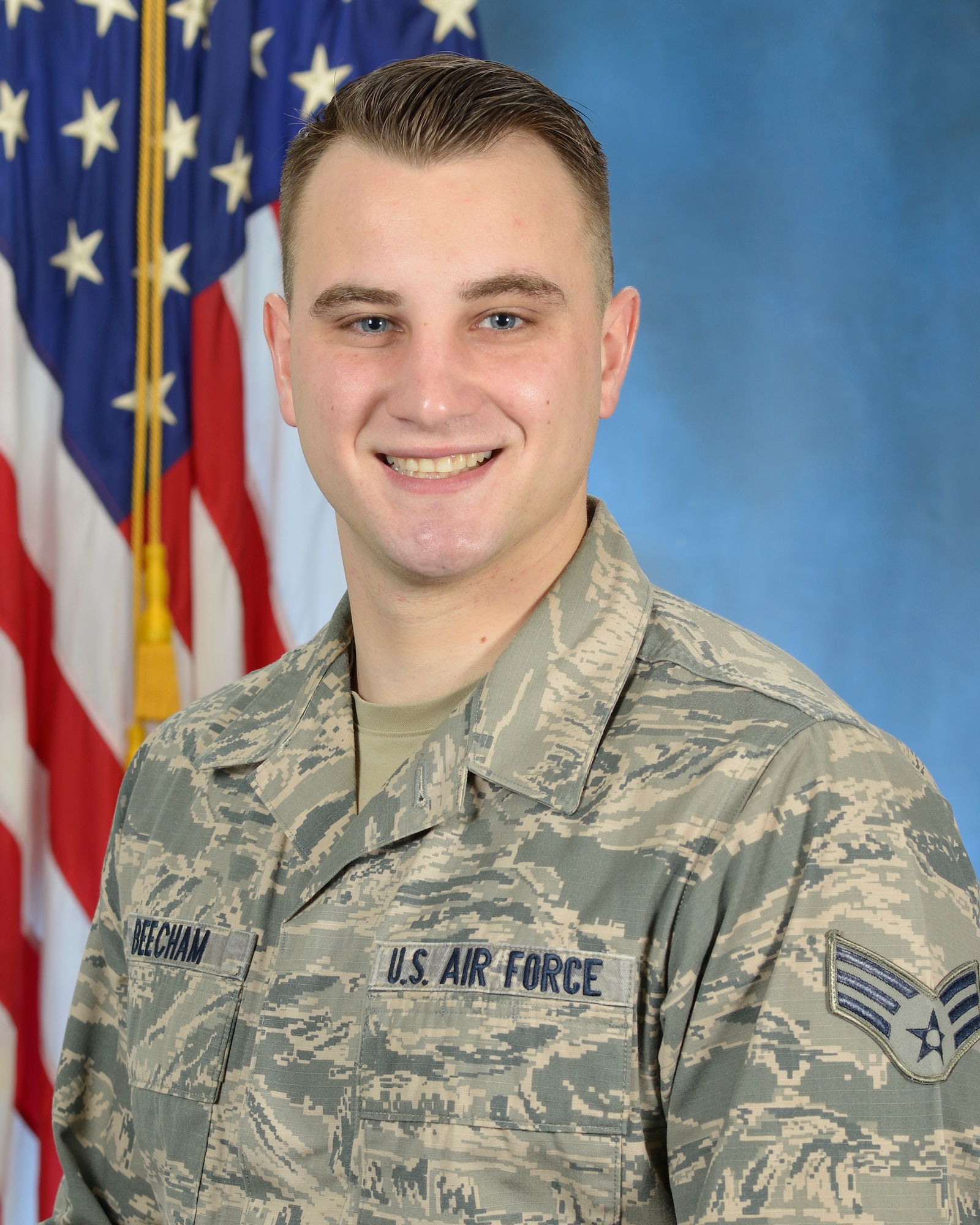 Senior Airman Jacob L. Beecham, 6th Space Warning Squadron, Cape Cod, Massachusetts, was awarded the John L. Levitow Award during the Airman Leadership School graduation ceremony at the Minuteman Commons Feb. 12. This award is presented to the student who achieves the highest overall standing from a combination of academic scores, performance evaluation and leadership qualities. It's the highest honor awarded to an enlisted PME student. (U.S. Air Force photo by Linda LaBonte Britt)