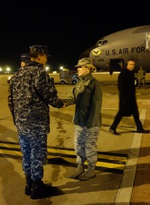 U.S. Air Force Maj. Gen. Richard M. Clark (standing), Eighth Air Force (Air Forces Strategic) and U.S. Strategic Commandâ€™s (USSTRATCOM) Joint Functional Component Command for Global Strike commander, speaks during the during USSTRATCOMâ€™s Bomber and Tanker Stakeholders Conferences at Scott Air Force Base, Ill., Feb. 12, 2016. During the two-day event, U.S. Navy Adm. Cecil D. Haney (second from right), USSTRATCOM commander; U.S. Air Force Gen. Robin Rand (right), Air Force Global Strike Command (AFGSC) commander; U.S. Air Force Gen. Carlton D. Everhart (not pictured), Air Mobility Command commander; Clark and other general officers held discussions with AFGSC wing commanders and deputy commanders as part of their continuing collaborative effort to together develop the next generation of leaders. These recurring forums are designed to assess the health and direction of the nation's strategic forces, including ICBM, ballistic missile submarine, bomber and supporting tanker forces, as well as sensors and communication networks. One of nine DoD unified combatant commands, USSTRATCOM has global strategic missions, assigned through the Unified Command Plan, which include strategic deterrence; space operations; cyberspace operations; joint electronic warfare; global strike; missile defense; intelligence, surveillance and reconnaissance; combating weapons of mass destruction; and analysis and targeting. (USSTRATCOM photo by U.S. Navy Capt. Pamela S. Kunze)