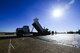 The 2nd Civil Engineer Squadron pavement and equipment flight, also known as the Dirtboys, replace asphalt near the flightline at Barksdale Air Force Base, La., Feb. 11, 2016. Ground Equipment was bringing debris to the flightline, so the asphalt was replaced to reduce the risk of debris impacting airfield operations. (U.S. Air Force photo/Senior Airman Benjamin Raughton)