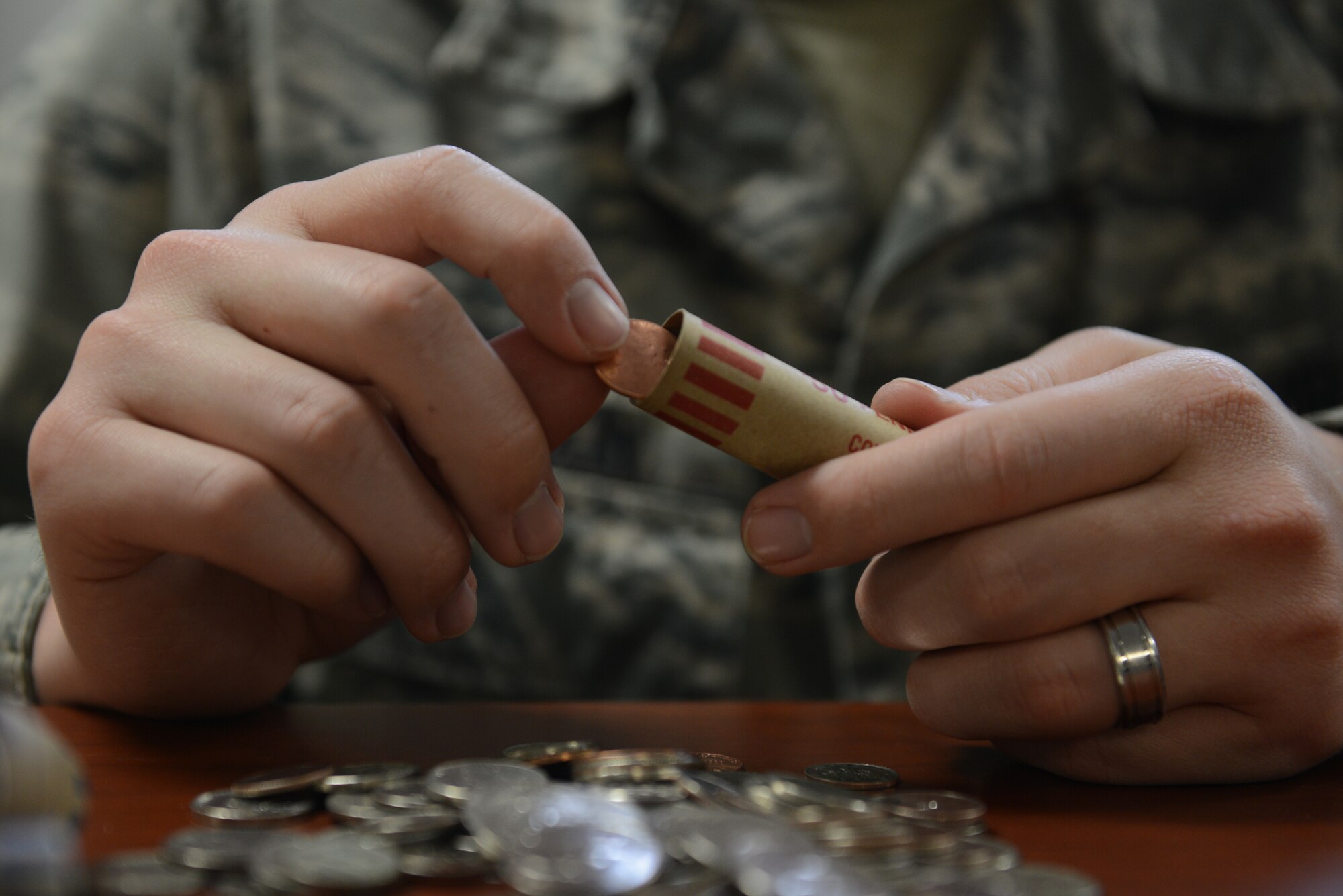 Members from the Joint Base Elmendorf-Richardson community are encouraged to take the Military Saves Week pledge to “start small, think big.” Different programs and events are scheduled for the week long event to encourage saving and smart financial stewardship. (U.S. Air Force photo by Airman 1st Class Javier Alvarez)