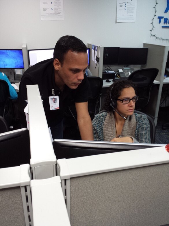 Sgt. Gabriela Echevarria learns System Data Processing at LinkActiv, her civlian occupation obtained by using the Private Public Partnership office. 