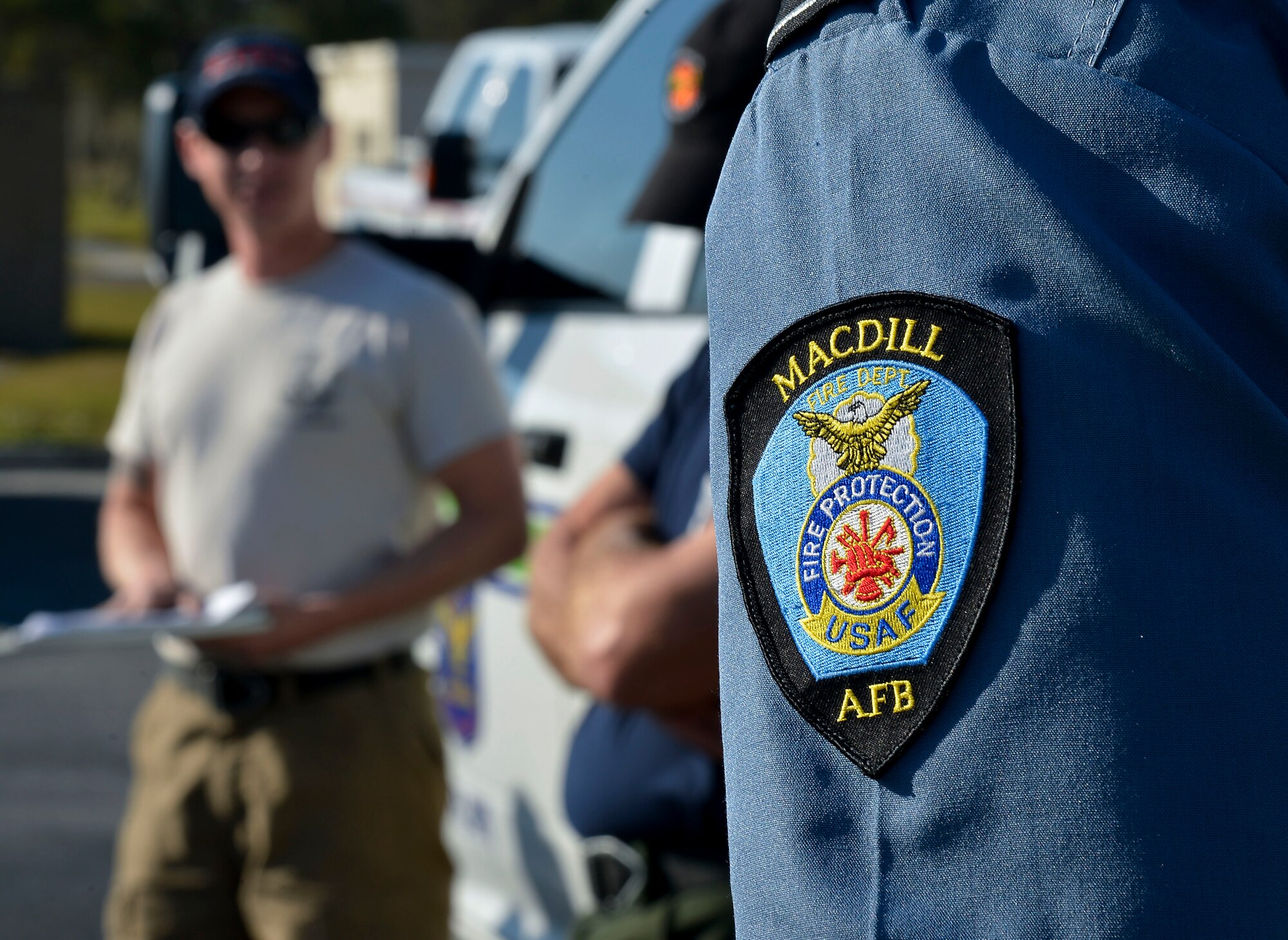 Members assigned to the 6th Civil Engineer Squadron at MacDill Air Force Base, Fla., conducted a prescribed burn with the Air Force Wildland Fire Center, Feb. 13, 2016. A prescribed burn is the act of purposefully burning fire fuels, such as grasses, herbs, and weeds while preserving the trees. (U.S. Air Force photo by Staff Sgt. Shandresha Mitchell)