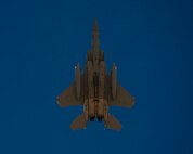 An F-15C Eagle takes off from Nellis AFB, Nev., during Red Flag 16-1, Feb. 5, 2016. Red Flag’s training is centered on readiness through completing combat-realistic missions in a degraded, operationally limited environment. (U.S. Air Force photo by Senior Airman Alex Fox Echols III/Released)  