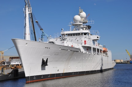 PASCAGOULA, Miss.- The Navy accepted USNS Maury (T-AGS 66) from builder VT Halter Feb. 16.